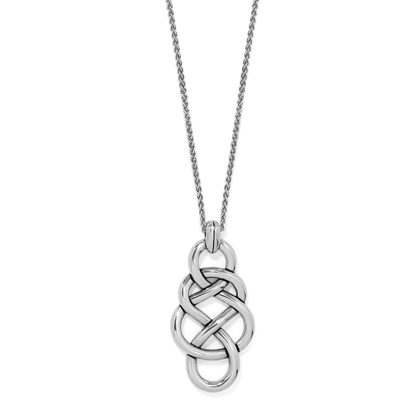 Womens Brighton Interlok Braid Pendant Necklace
