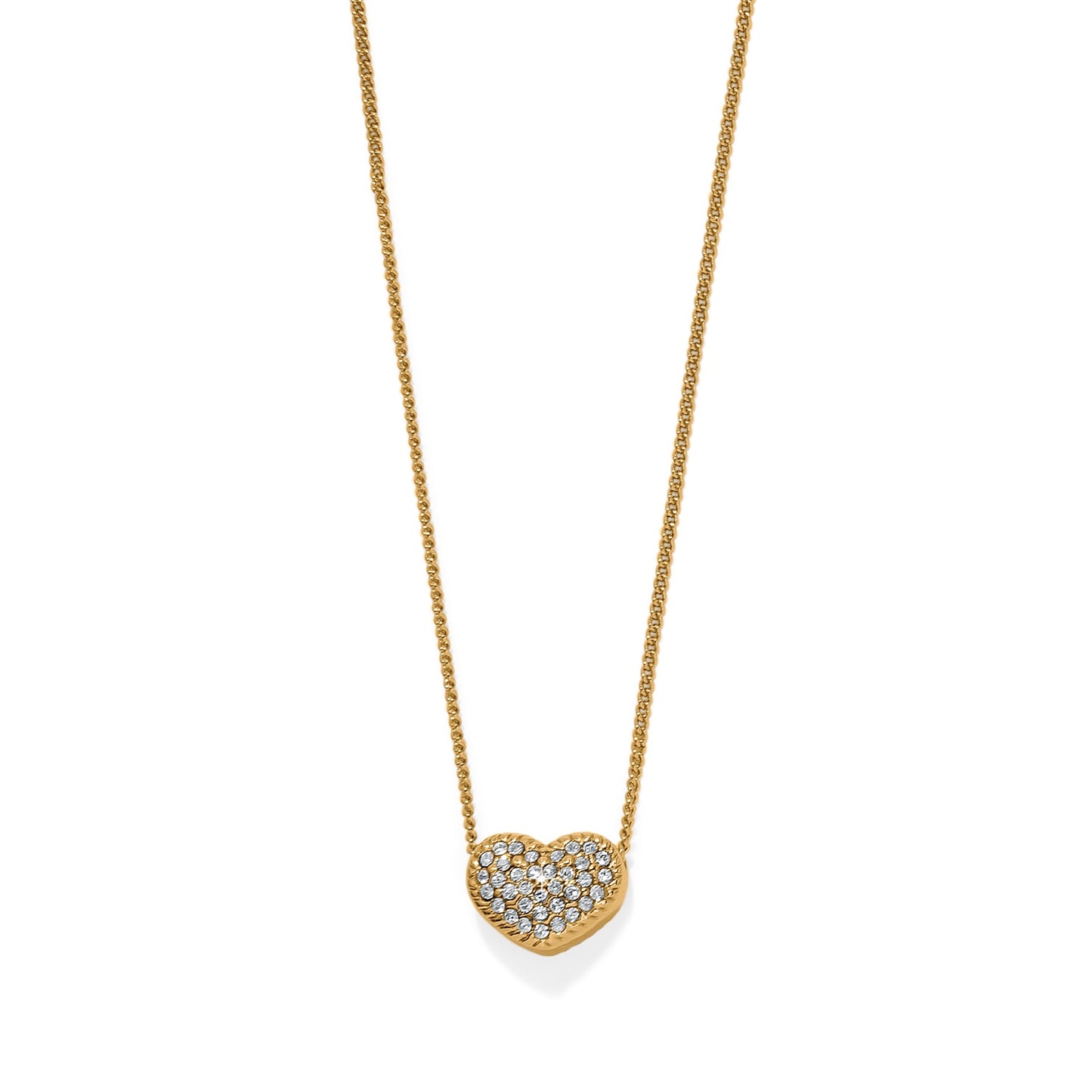 Womens Brighton Gold Illumina Celeste Heart Petite Necklace