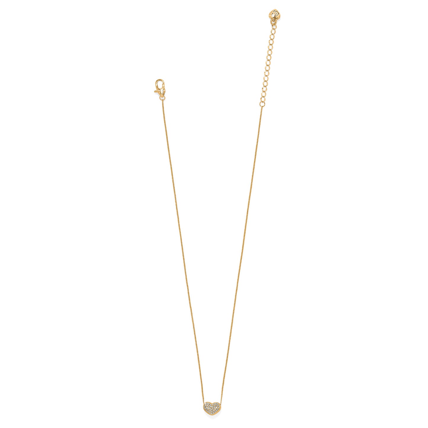 Womens Brighton Gold Illumina Celeste Heart Petite Necklace