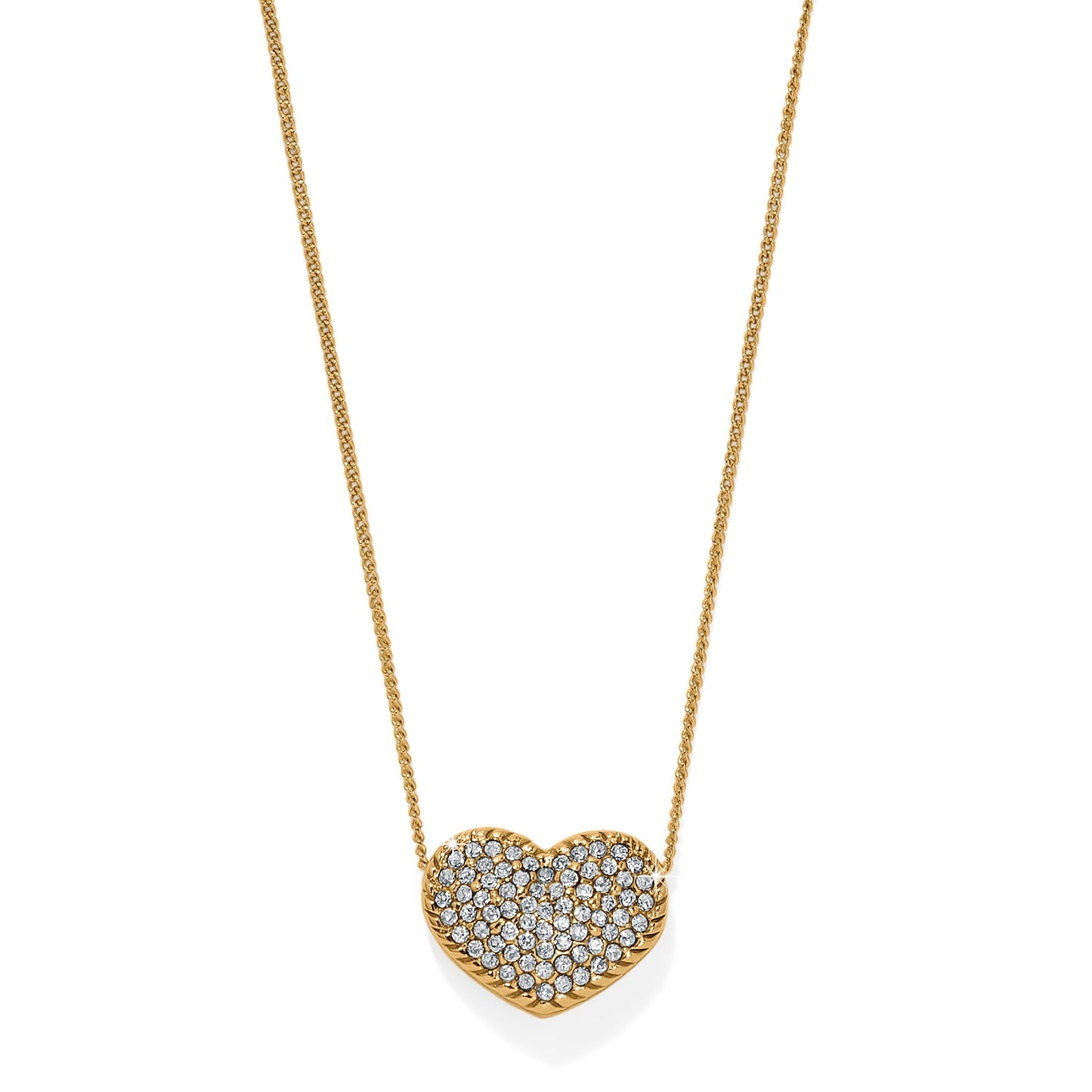 Womens Brighton Gold Illumina Celeste Heart Bold Necklace