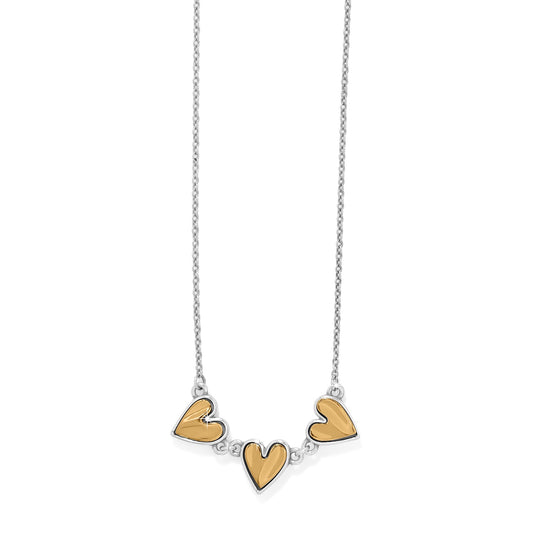 Womens Brighton Cascade Heart Trio Necklace