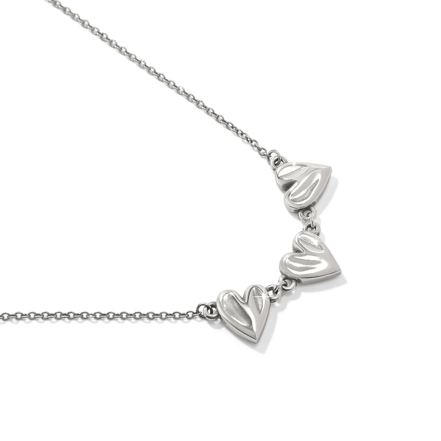 Womens Brighton Cascade Heart Trio Necklace