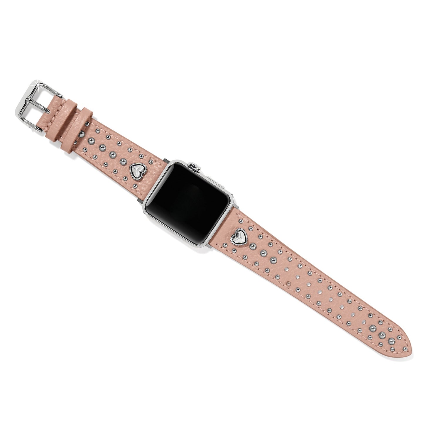 Womens Brighton Pretty Tough Heart Watch Band Pink Sand