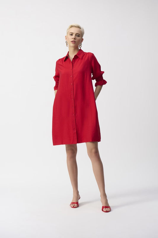 Womens Joseph Ribkoff Casual Knee-Length Dress in Radiant Red