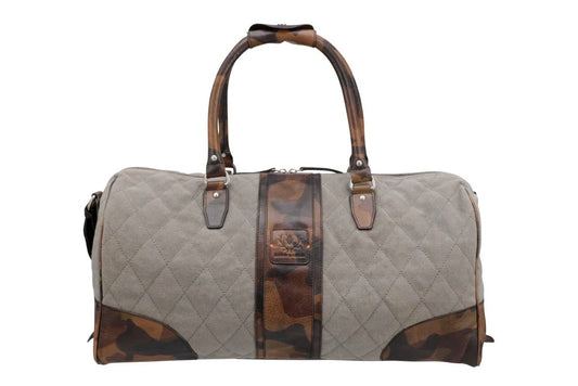 Martin Dingman Quilted Oxford Canvas Duffle in River Rock