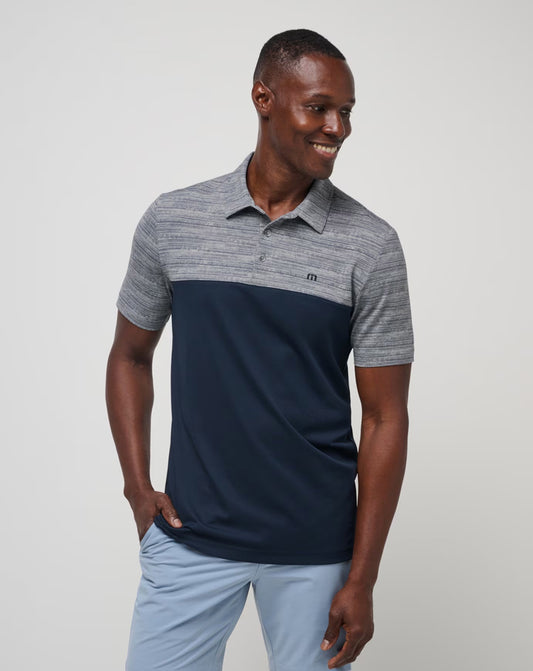 Travis Mathew Rocky Beach Polo in Medium Grey