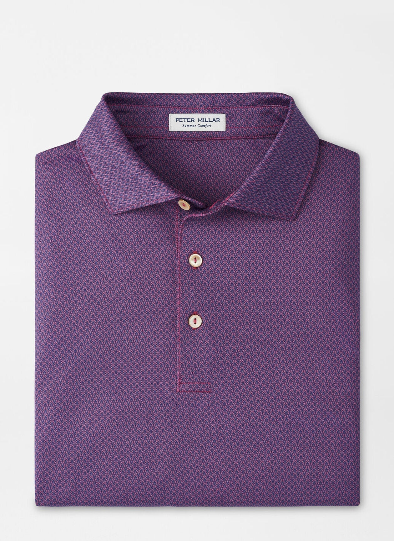Peter Millar Abbott Performance Jersey Polo in Rosewood