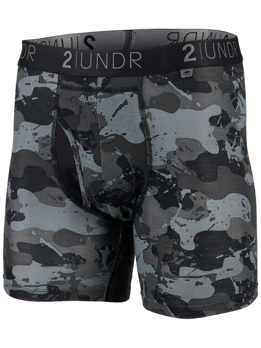 2 UNDR Swing Shift 6" Boxer Brief in Blackout