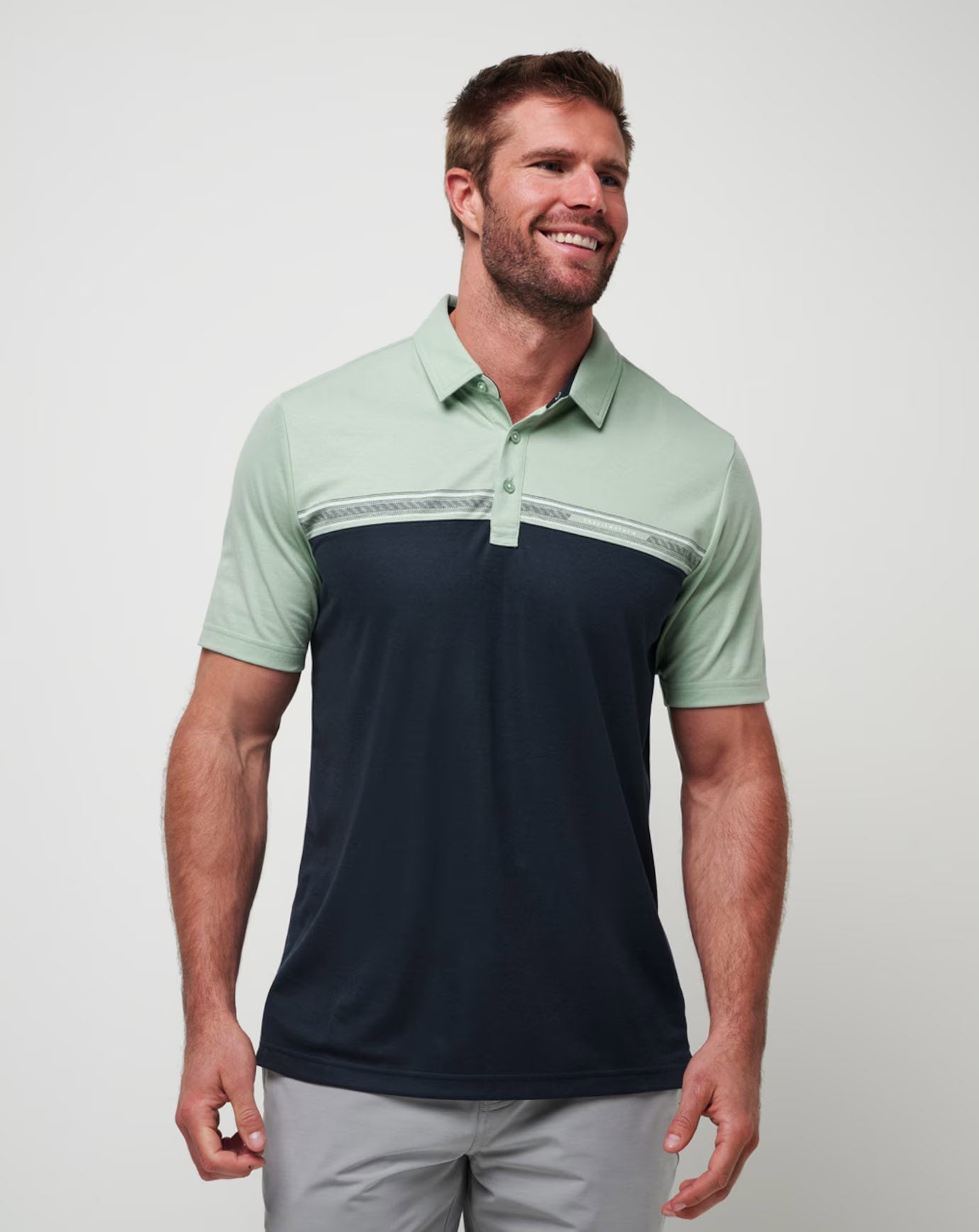 Travis Mathew Rustic Route Polo in Jadeite