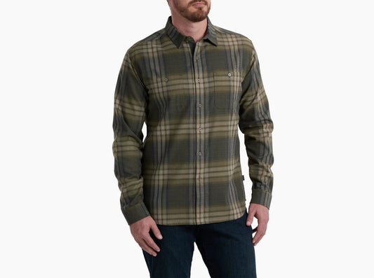 Kuhl Fugitive LS Flannel Shirt in Smokey Sage