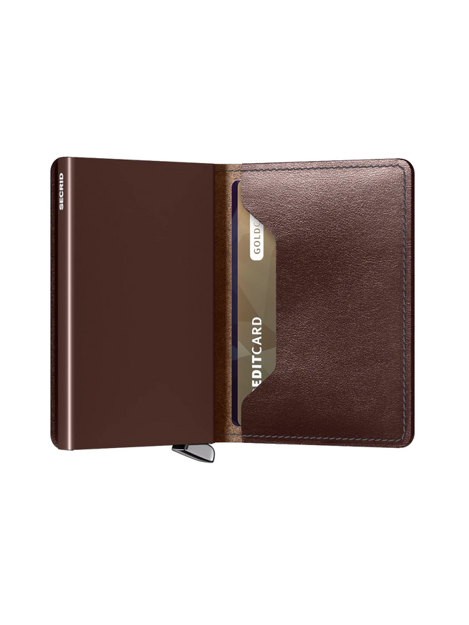 Secrid Premium Slim Wallet in Dusk Dark Brown