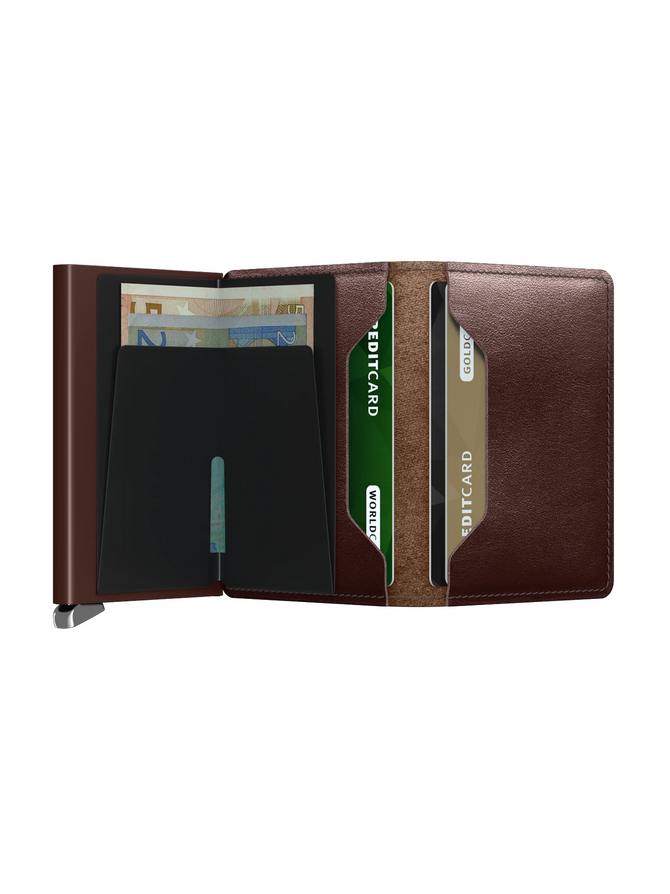 Secrid Premium Slim Wallet in Dusk Dark Brown