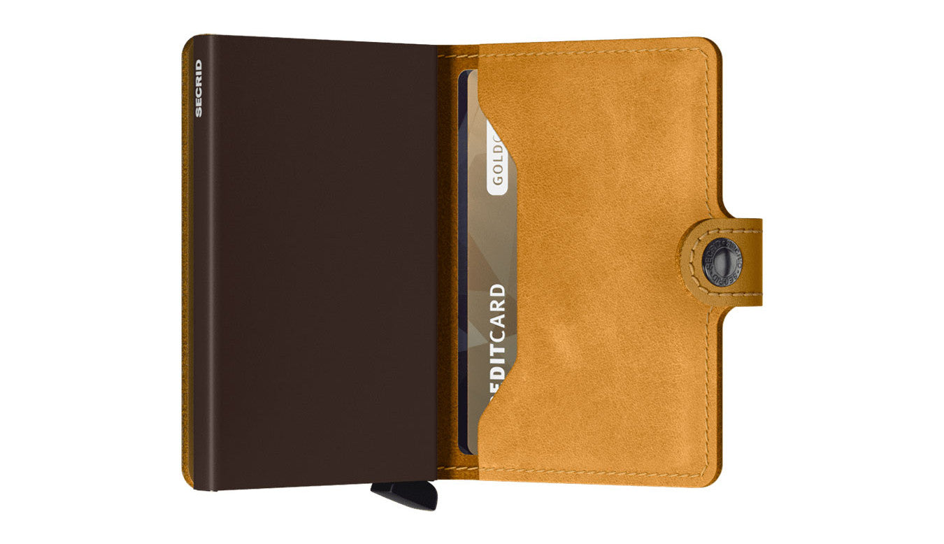 Secrid Vintage Miniwallet in Ochre