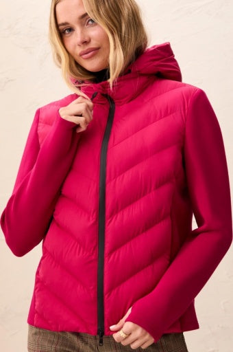 Womens Tribal Water Repellent Hybrid Puffer Jacket in Jazzy
