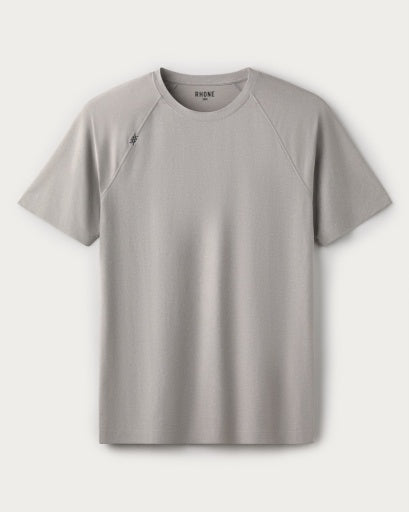 Rhone Mens Reign Short Sleeve Shirt in Griffin
