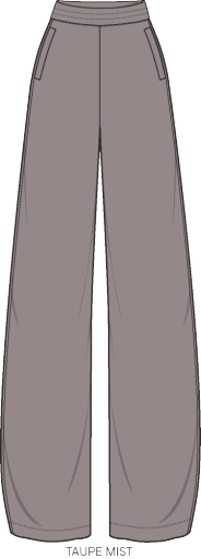 Womens Rhone Dreamglow Barrel Leg Pant in Taupe Mist