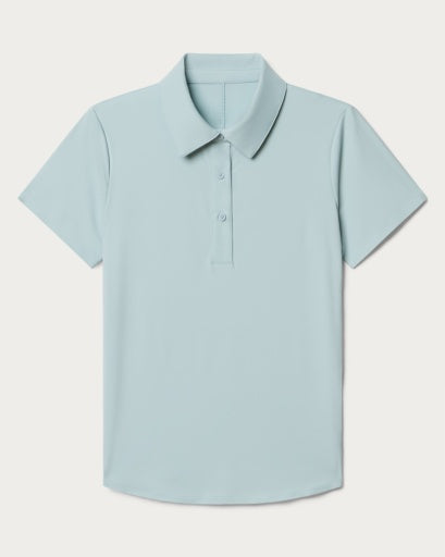 Womens Rhone Course to Court Polo in Blue Cloud