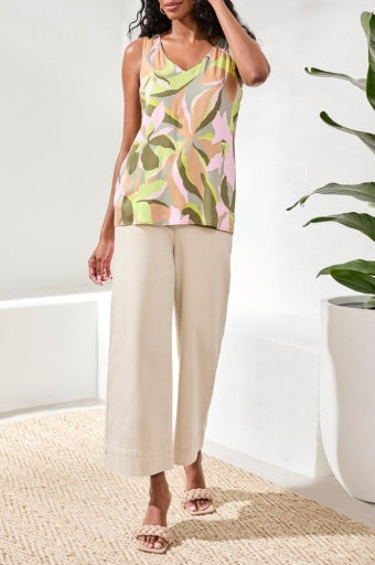 Womens Tribal Wear 2 Ways Reversible Cami in Rainforest