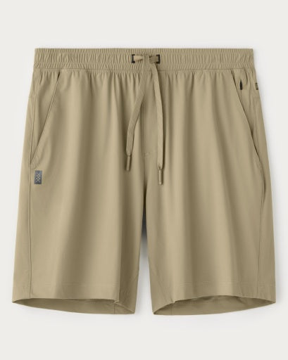 Rhone Mens 7" Unlined Pursuit Short in Sand Green