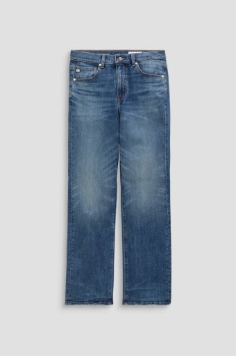 Womens Adriano Goldschmeid Brinley Mid Rise Straight Fit Jean in Main Street