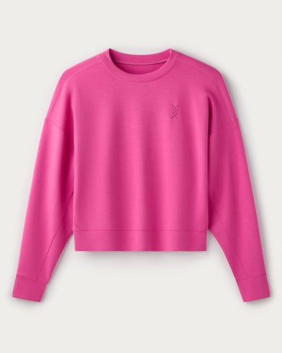 Womens Rhone Dreamglow Crewneck in Pink Rose