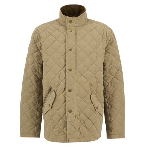 Barbour Mens Shoveler Quilted Jacket in Military Brown
