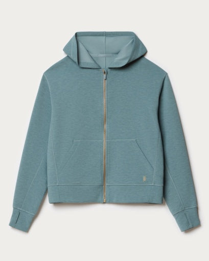 Womens Rhone Dreamglow Full Zip Hoodie in Blue Hue