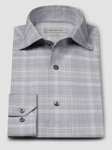 Bugatchi Devon Plaid OoohCotton Sport Shirt in Sand