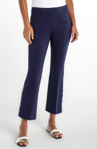 Womens Liverpool Stella Kick Flare Pant in Cadet Blue