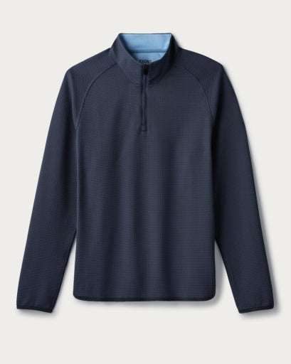 Rhone Mens Founders Golf Quarter Zip in True Navy