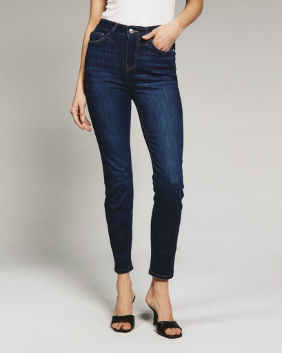 Womens 7 Diamonds Naomi High-Rise Skinny Jean in Mid Blue