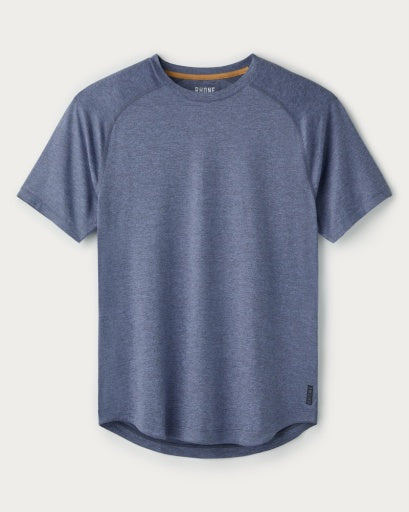 Rhone Mens Atmosphere Short Sleeve Tee in Shale Blue