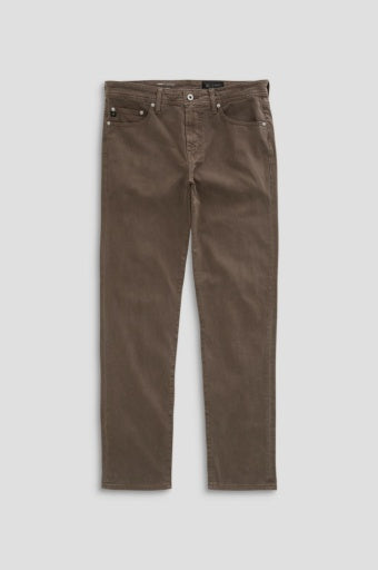 Adriano Goldschmeid Everett Sueded Sateen 5-Pocket Pant in Sulfur Taupe Grey
