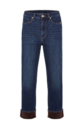 Womens Liverpool Kennedy High Rise Straight Fit Jean in Riverwalk