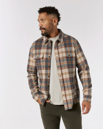 7 Diamonds Generation Plaid Shirt in Tan