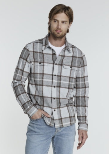 7 Diamonds Mens Generation Stretch Sportshirt in Ice Blue