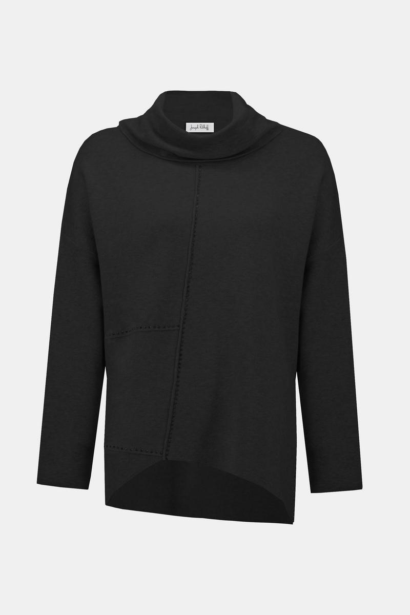 Womens Joseph Ribkoff Chic Cowl Neck Pullover in Black