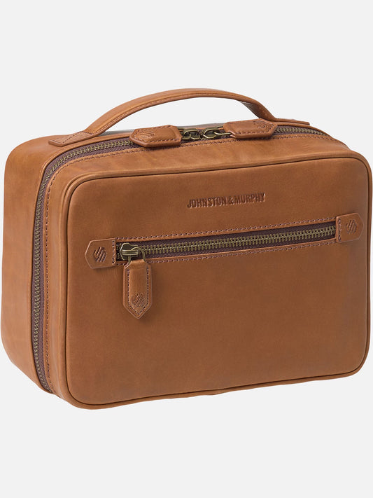 Johnston & Murphy Rhodes Travel Kit in Tan