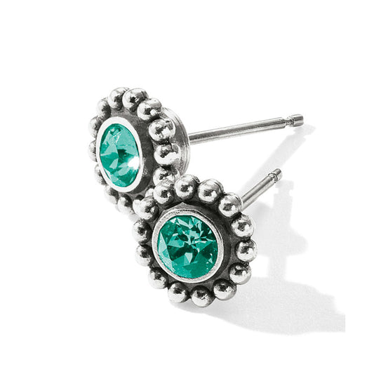 Womens Brighton Twinkle Mini Post Earrings in Emerald