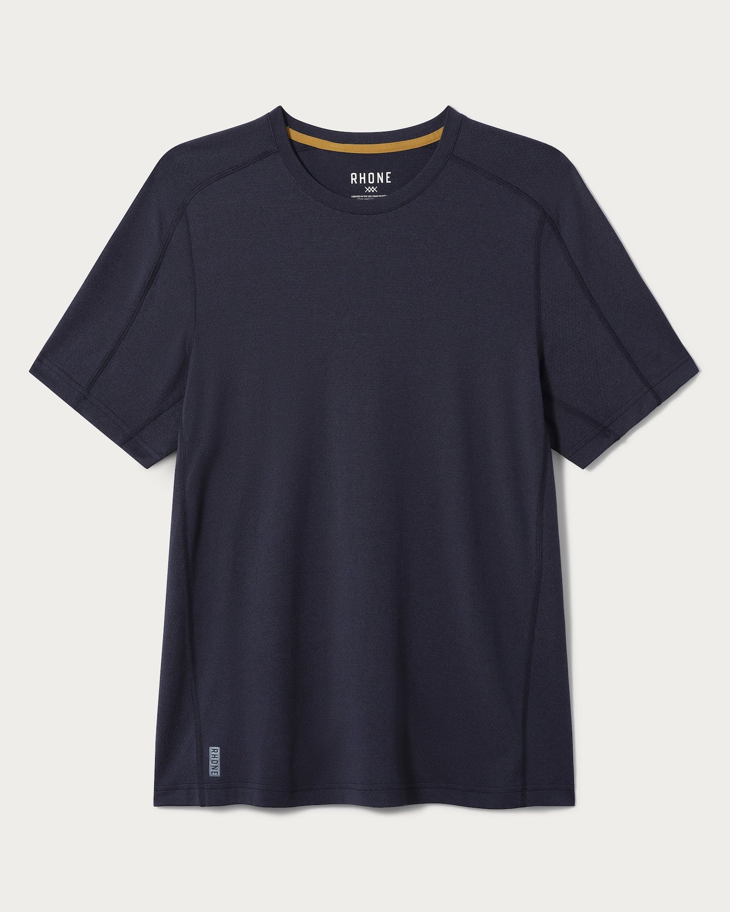 Rhone Mens Invictus Short Sleeve Training Tee in True Navy