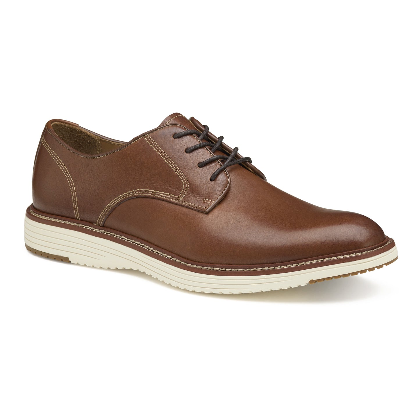 Johnston & Murphy Upton Plain Toe in Tan Full Grain