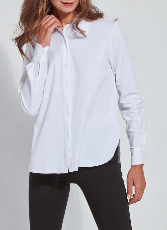 Womens Lysse Connie Button Down Shirt in White