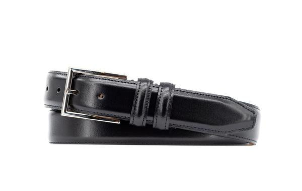 Martin Dingman Samuel Coachman Leather Belt in Black