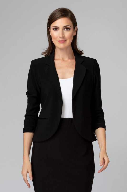 Womens Joseph Ribkoff 3/4 Sleeve Blazer in Black