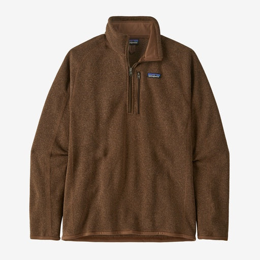 Patagonia Mens Better Sweater Quarter Zip in Moose Brown