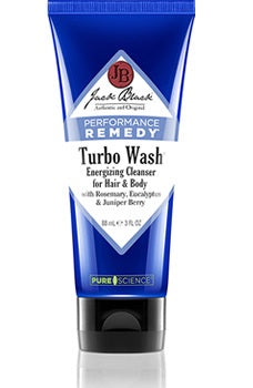 Jack Black 3 oz Turbo WashÂ® Energizing Cleanser for Hair & Body with Rosemary, Eucalyptus & Juniper Berry