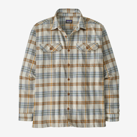M's L/S Organic Cotton MW Fjord Flannel Shirt in Fields: Natural