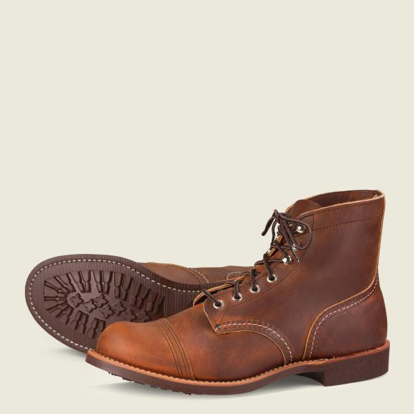 Red Wing Shoes Iron Ranger Work Boot in Copper