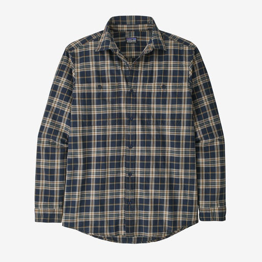 Patagonia Mens L/S Pima Cotton Shirt in Channels: New Navy