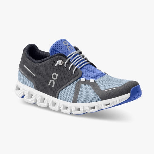 On Running Mens Cloud 5 Push Lightweight Shoe in Eclipse/Chambray